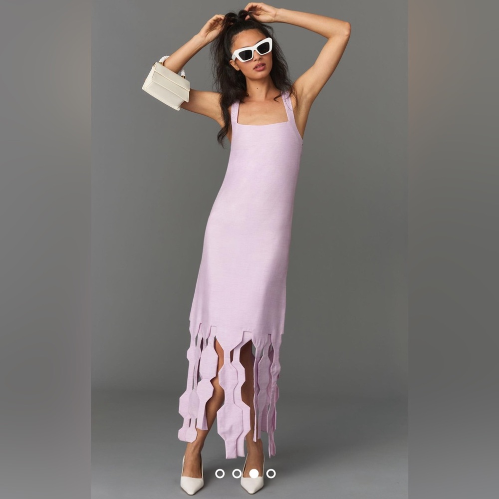 Anthropologie, Amira Haroon, Sleeveless Geometric-Hem Dress, New With Tags